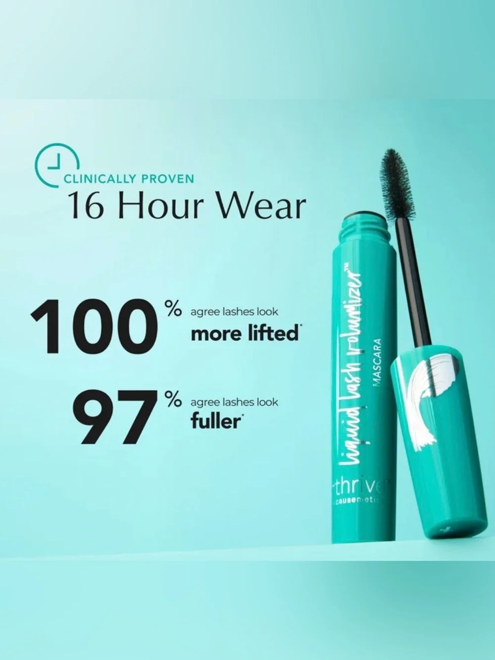 thrive causemetics Liquid Lash Volumizer Mascara - Brown